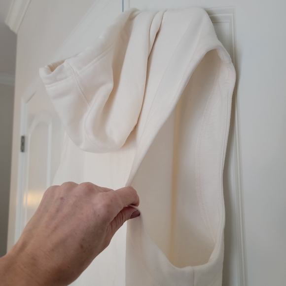 Athleta Retroplush Cocoon Hoodie Sweatshirt in Magnolia White Size S $109 - Picture 6 of 14